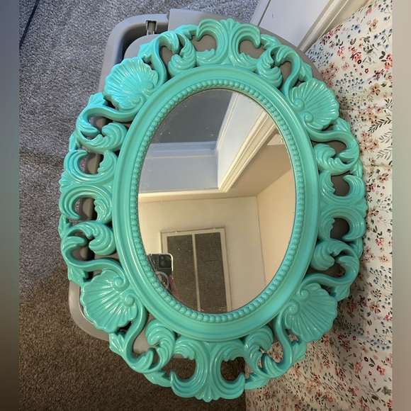 TEAL WALL MIRROR - Picture 3 of 3